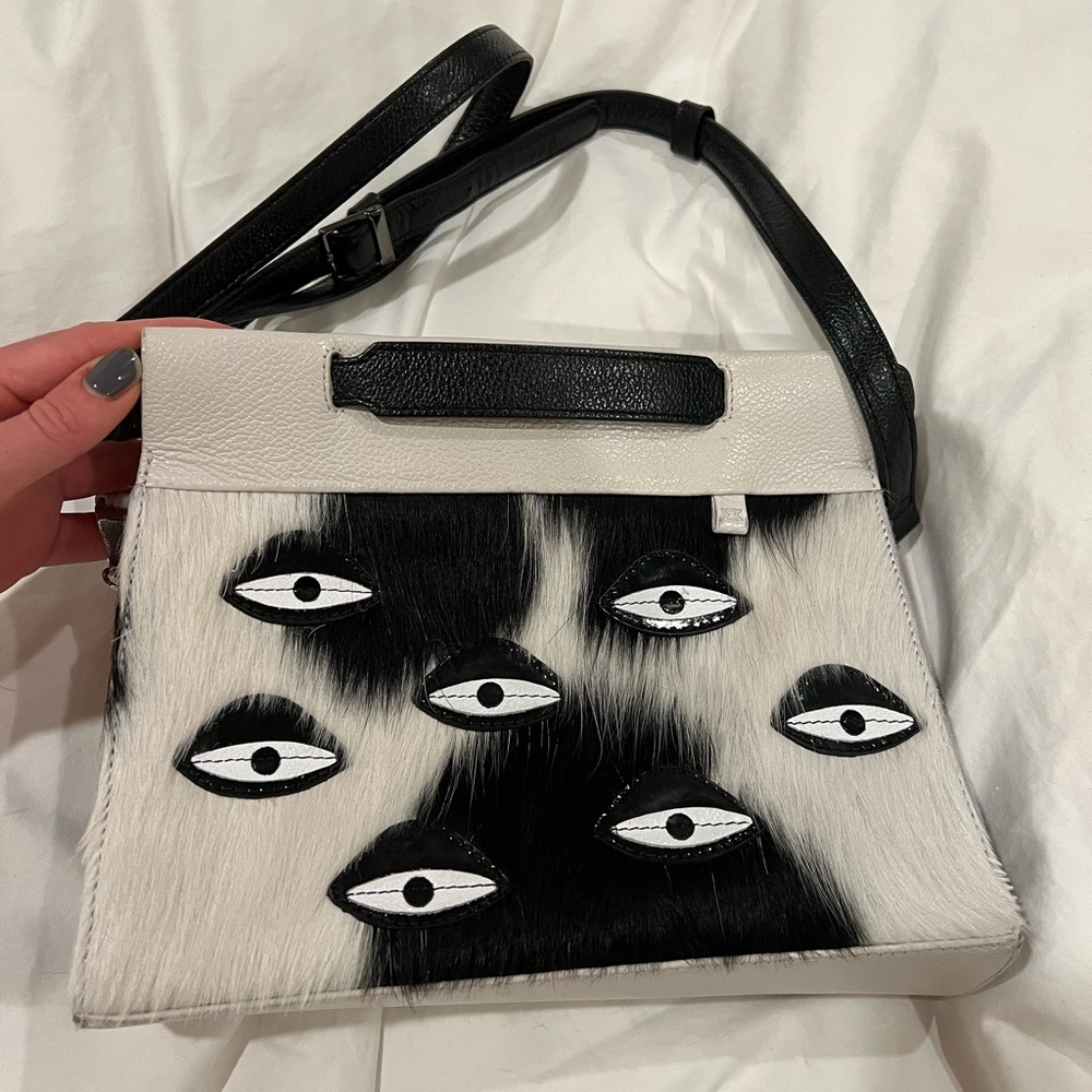 Min & Mon cow hide purse